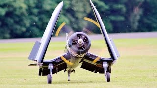 MOKI POWERED RC WARBIRDS 'GROWL' ACROSS LMA RAF COSFORD  2016