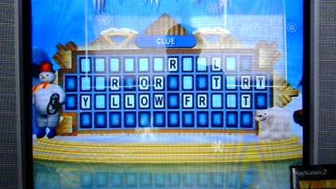 PS2 Wheel of Fortune Run Game 53 Part 1