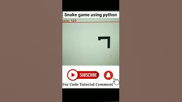 Make Snake Game Using Python| Python Project 💥| Comment If You Want Tutorial|#shorts#python