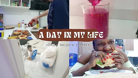 VLOG:A DAY IN MY LIFE | BURGER RECIPE | CLEANING |...