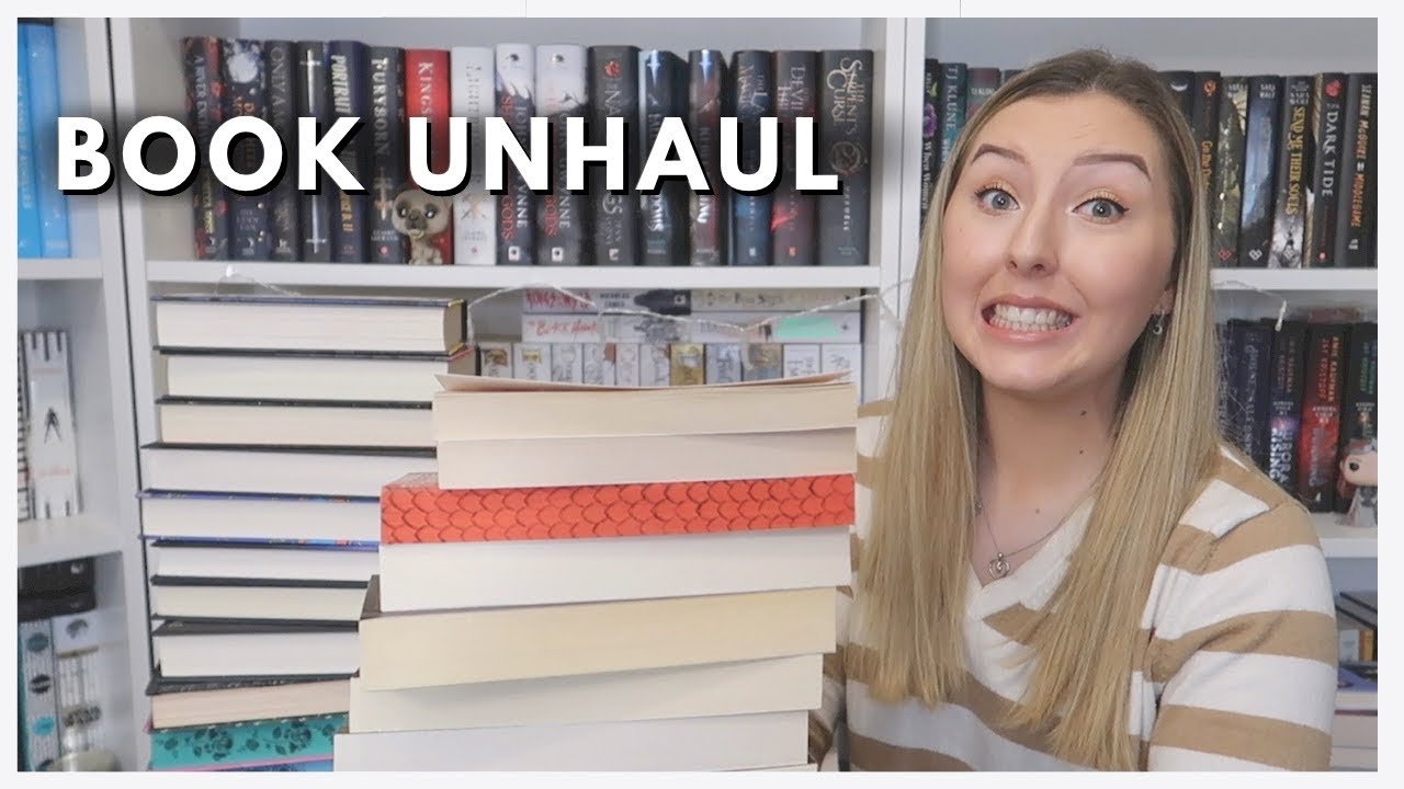 CLEAR OUT MY SHELVES WITH ME // Book Unhaul