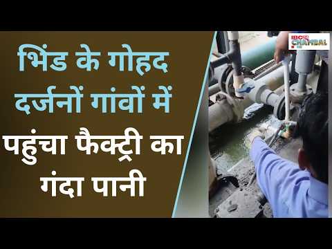 भिंड के गोहद दर्जनों गांवों में पहुंचा फैक्ट्री का गंदा पानी | Bhind News