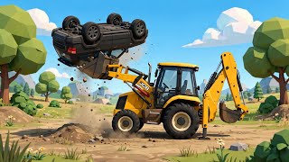 JCB City Road Construction Simulator 3D - City Construction Road Builder Simulator -Android Gameplay screenshot 5