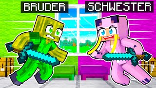 BRUDER vs. SCHWESTER - Geschwister BATTLE in Minecraft