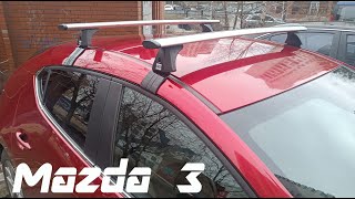 Roof rack Mazda 3 Crossbars Installation