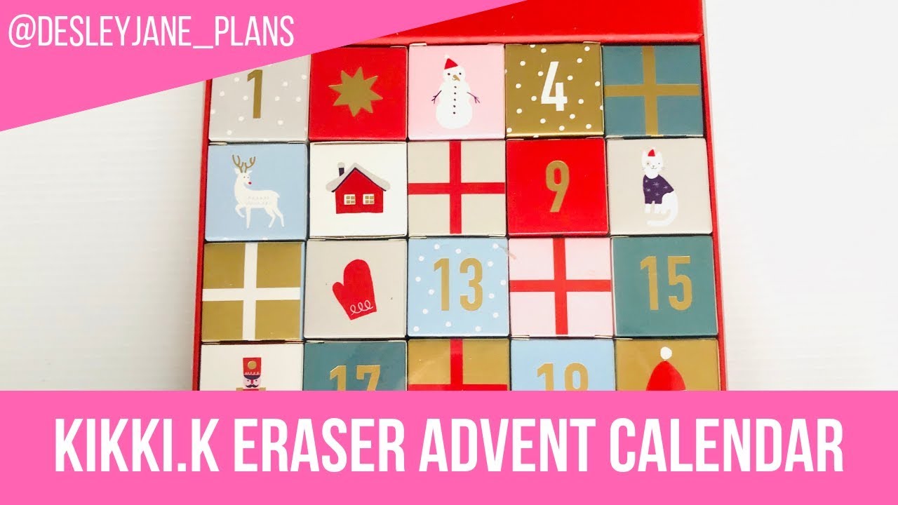 kikki.K Eraser Advent Calendar Day 14 YouTube