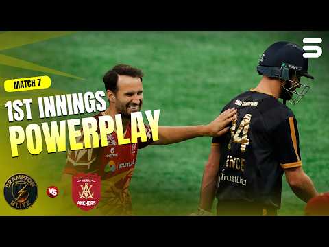 1st Innings Powerplay | Vancouver Anchors vs Brampton Blitz | Match 7 | Canada Super 60 2026 | ZQ1H