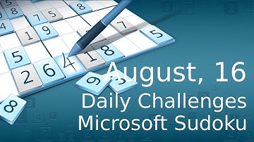 Microsoft Sudoku: Daily Challenges, August 16 - Gameplay - No Commentary [1080p]