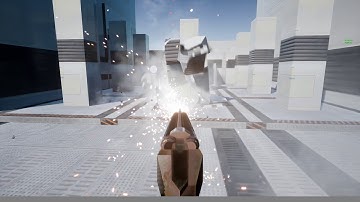 Retro FPS Super Shotgun Test Destruction (unreal Engine 4)