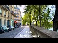 Paris city walks   Île Saint-Louis   Paris,France 4K