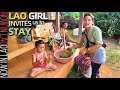 Lao Girl Invites us to Stay in her Village | Now in Lao 2020