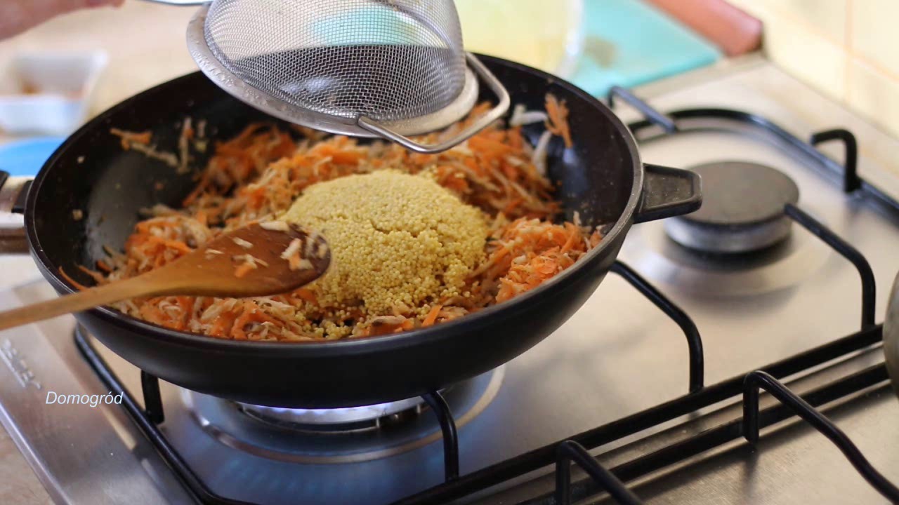 Kasza jaglana z warzywami pychota z patelni  szybki przepis