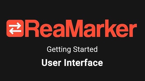 ReaMarker - User interface