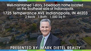 1725 Temperance AVE Indianapolis, IN 46203