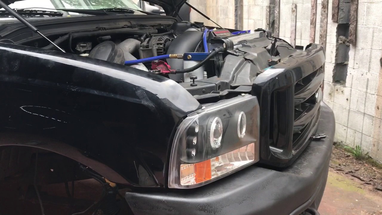 Ford 6.0 Diesel- Crank No Start!! Seized AC Compressor! Fix! - YouTube