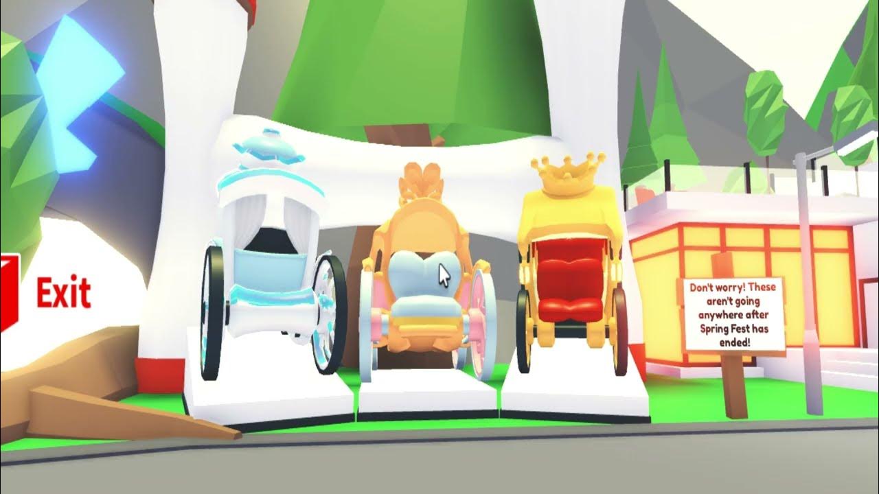 New Royal Carriages in Adopt me YouTube