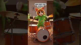 Download Lagu Band kucing nyanyi cicak didinding bikin gemes #kucingnyanyi MP3
