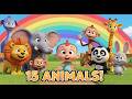 🐾 15 Animal Names in English | Fun Learning for Preschool Kids | Baby Zuzu Educational Video