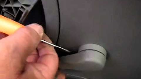 Volkswagon Window crank handle removal.