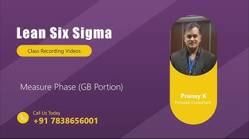 DMAIC Measure Phase Video