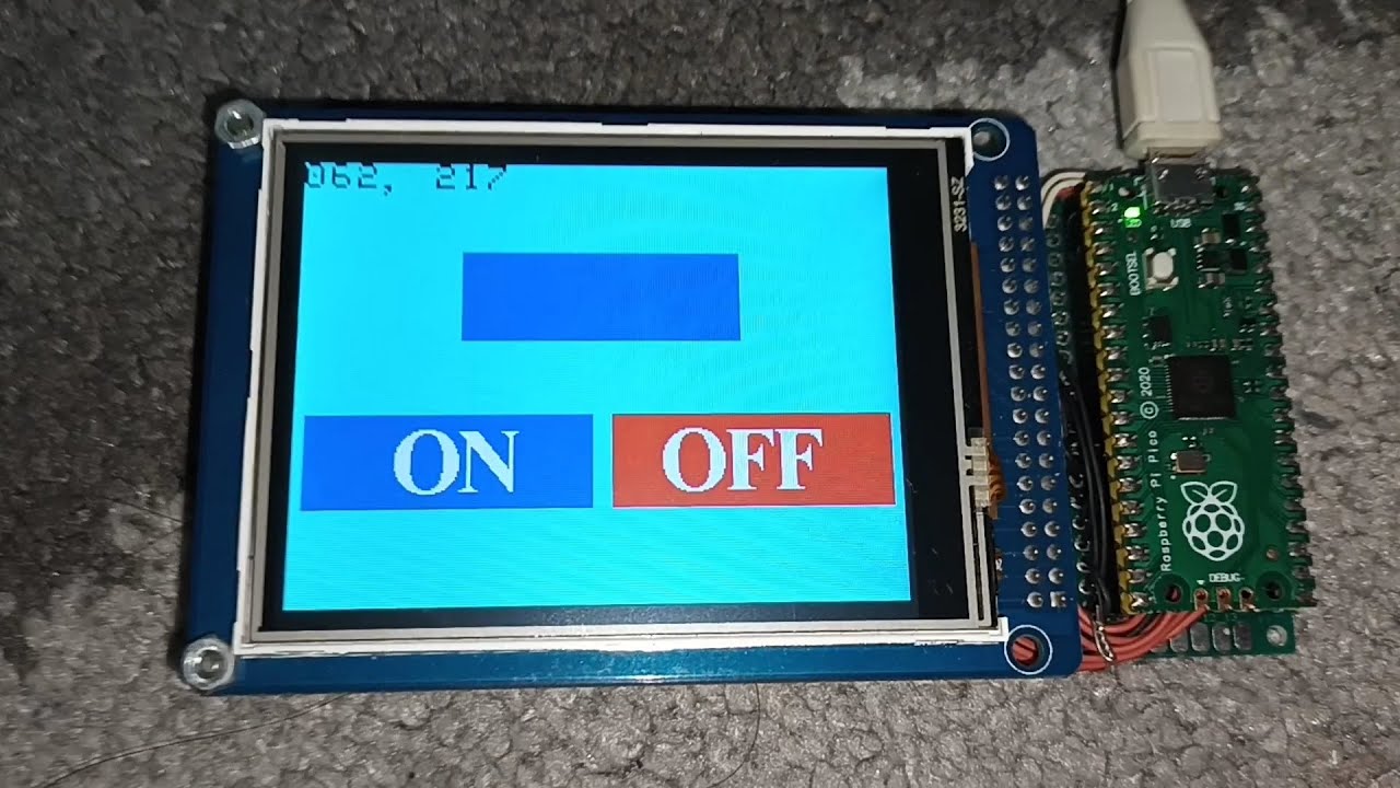 ILI9341 16 BIT FONT TOUCH RASPBERRY PI PICO PIO ARABIC