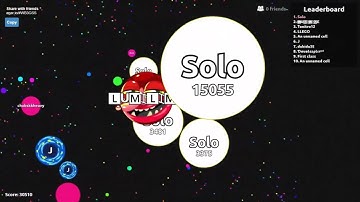 Agar.io Win Compilation In Party Mode Against Teams #1