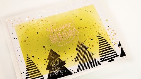 Unity Quick Tip: Inky Frame + Foiled Designer Toner Card Front {Flurry Forest}