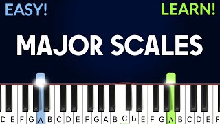 All Major Scales | EASY Piano Tutorial