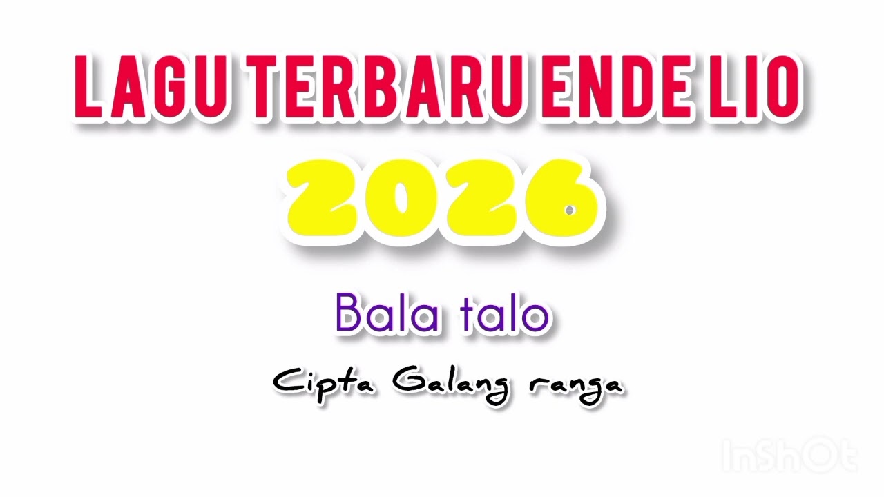 Lagu pop Ende Lio terbaru 2026 