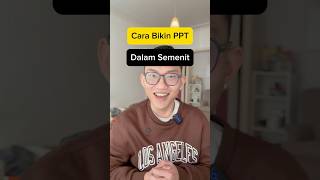 Cara Bikin PPT dibawah 1 Menit Pakai AI. #belajarsemenit #edukasi #AI