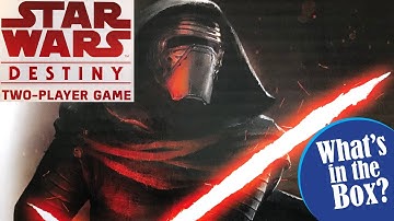 STAR WARS DESTINY Two Player Starter Unboxing featuring Rey and Kylo Ren