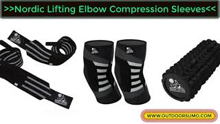 Elbow Compression Sleeves Support for Tendonitis Prevention & Recovery Review by outdoorsumo