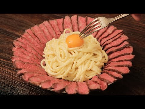 [SUB] The best creamy beef garlic pasta recipe