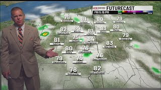 Increasing clouds Friday