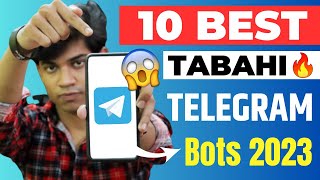 Top 10 Telegram Bots 2023 - Super Useful  | Best Telegram Bots 2023 | Secret/Hidden Telegram Bots