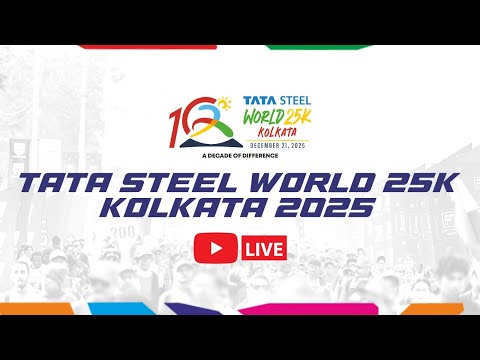 TATA STEEL WORLD 25K KOLKATA 2025 RACE DAY LIVE 