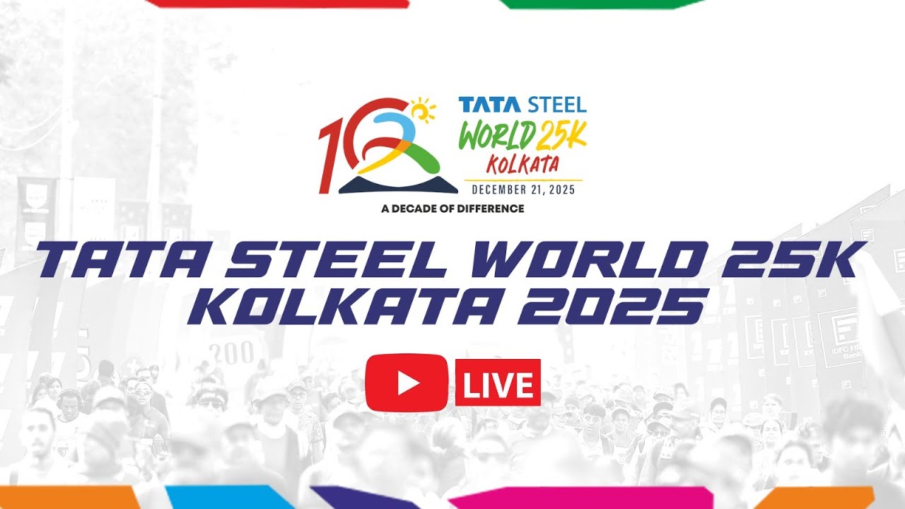 TATA STEEL WORLD 25K KOLKATA 2025 - RACE DAY ( LIVE )