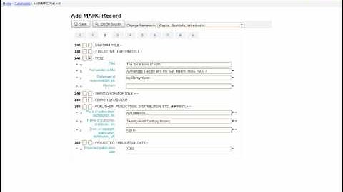 Koha - Cataloging Demo