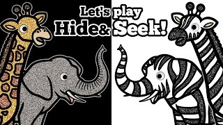 Safari Animals Play Hide and Seek! | Learn How to Play Hide and Seek
