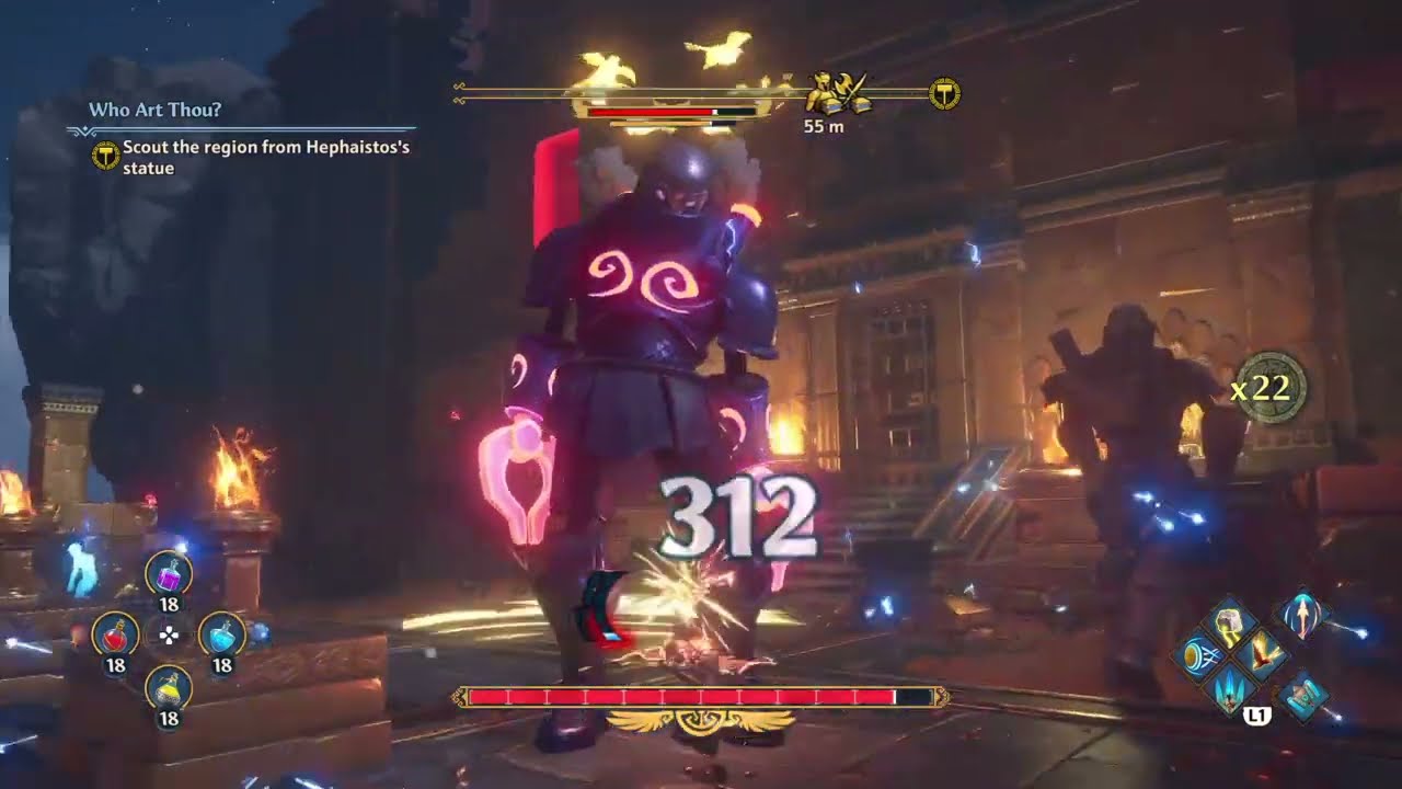 Immortals Fenyx Rising The Forgelands Epic Chest Puzzle near War's Den