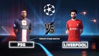 FIFA 23 - Paris Saint German vs. Liverpool FC UEFA Champions league Group stage match PC gameplay