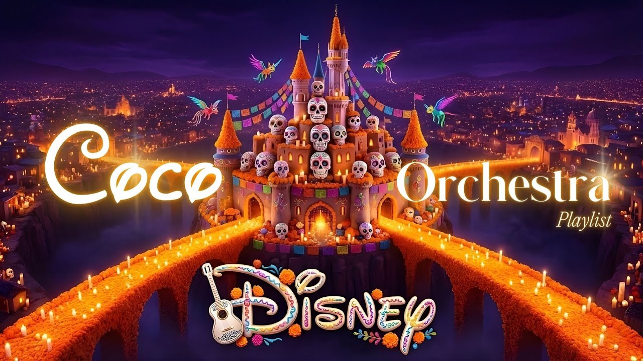 Disney Emotional Orchestra 🎸 Healing Music for The Soul 🧡| Coco Land of the Dead Vibe