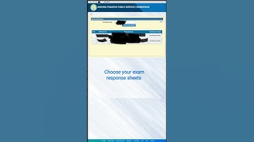 How to download response sheets from APPSC website