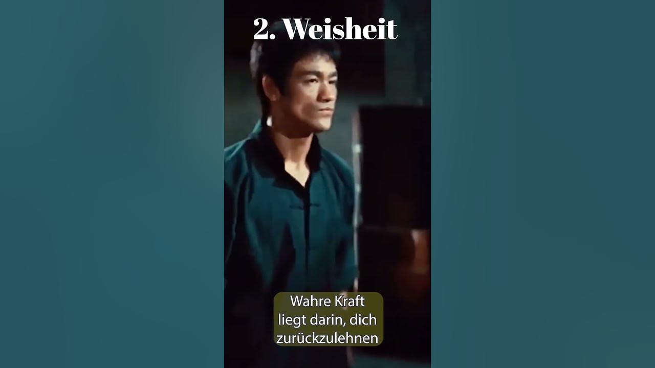 Bruce Lee's 4 weise Sprüche YouTube