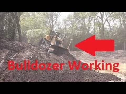 Bulldozer Pushing Dirt | CAT D6T Bulldozer Working - YouTube