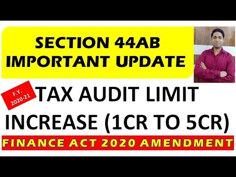SECTION 44AB OF INCOME TAX ACT | INCOME TAX AUDIT LIMIT A ...
