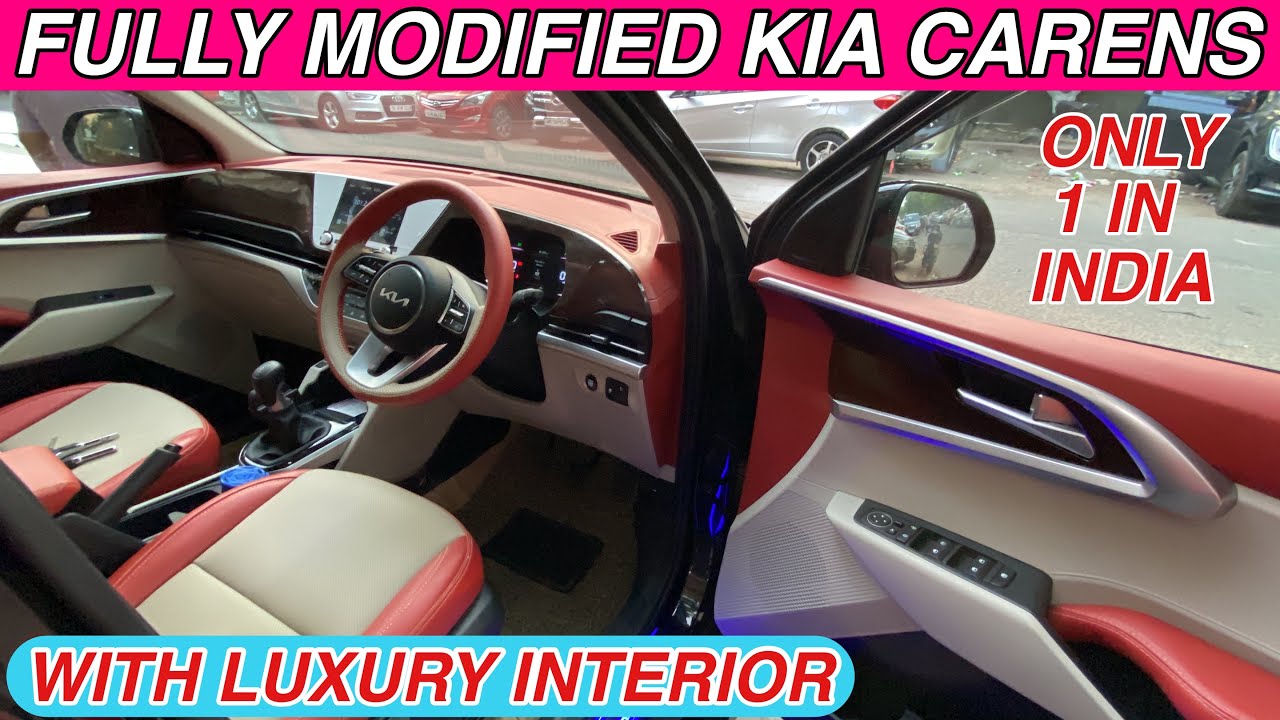 🔥 FULLY MODIFIED KIA CARENS 🔥 FULL INTERIOR WITH LUXURY SEAT COVER 😱