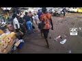African Market at Night &amp; POV Drive in Sunyani Ghana 4K