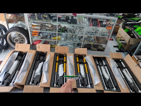 Unboxing upside down real jump Expedition untuk trail supermoto. 