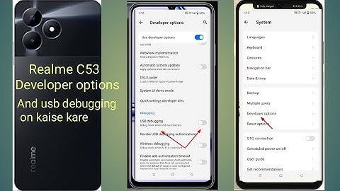 Realme C53 : How to Enable USB Debugging Mode